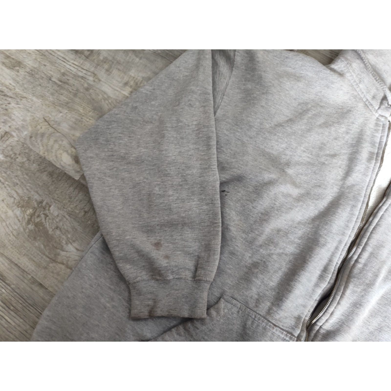 Vintage VINTAGE Top Heavy Hoodie Men's XL Gray Full Zip Grunge Biker Graphic Print Shirt? Size US XL / EU 56 / 4 - 4 Thumbnail