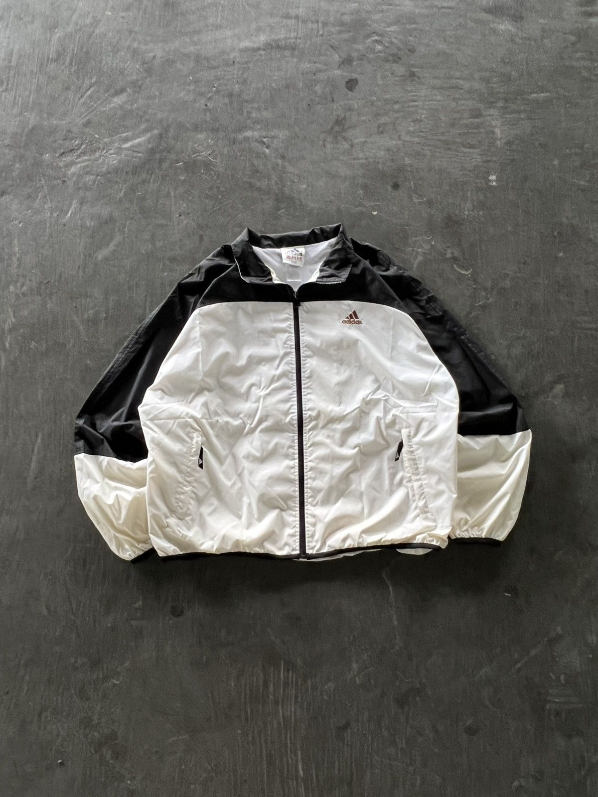 Adidas Vintage 90s Adidas Big Logo Windbreaker Size US L / EU 52-54 / 3 - 3 Thumbnail