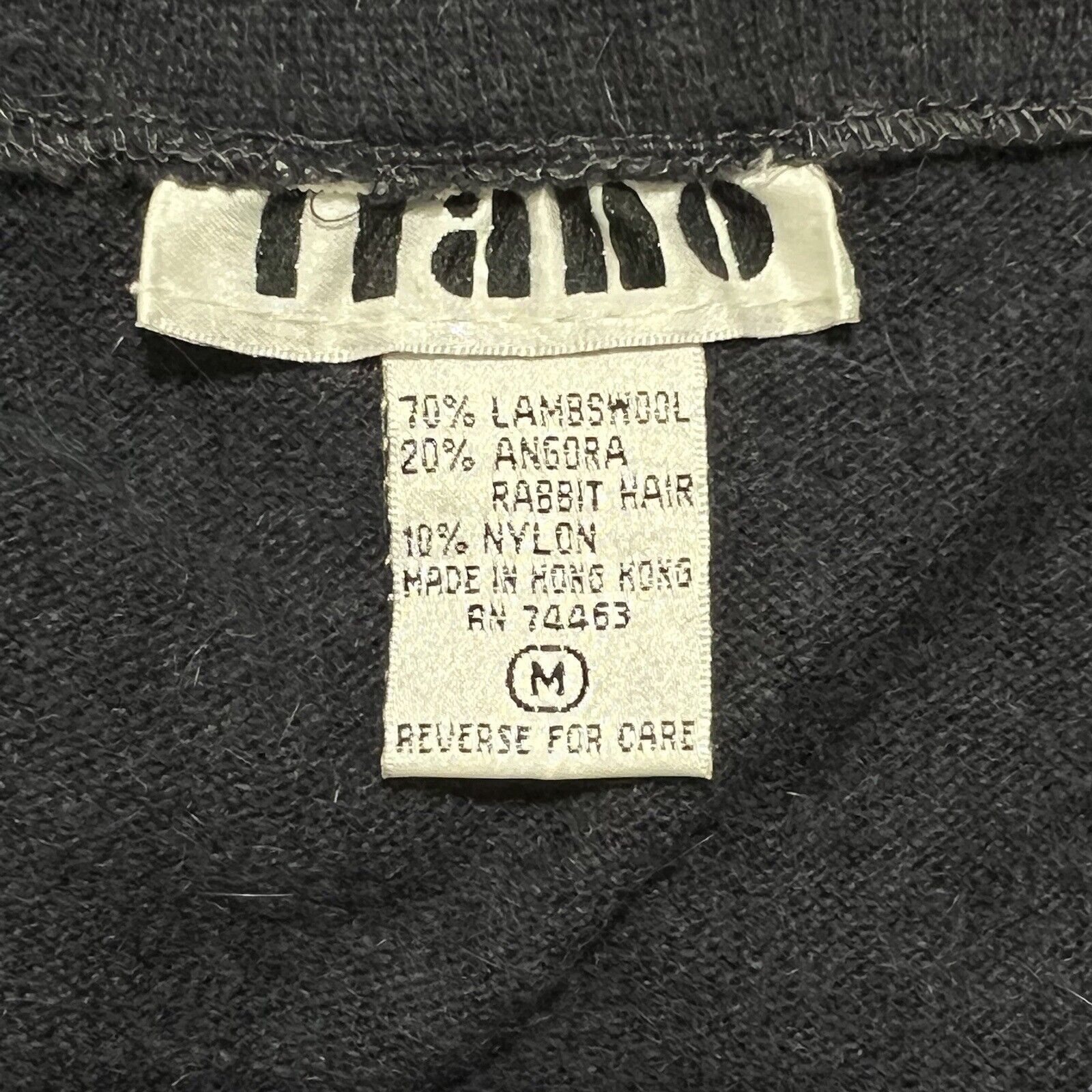 Vintage Vintage Tiano Lambswool Rabbit Hair Blend A-Line Blue Skirt Size 30" / US 8 / IT 44 - 3 Thumbnail
