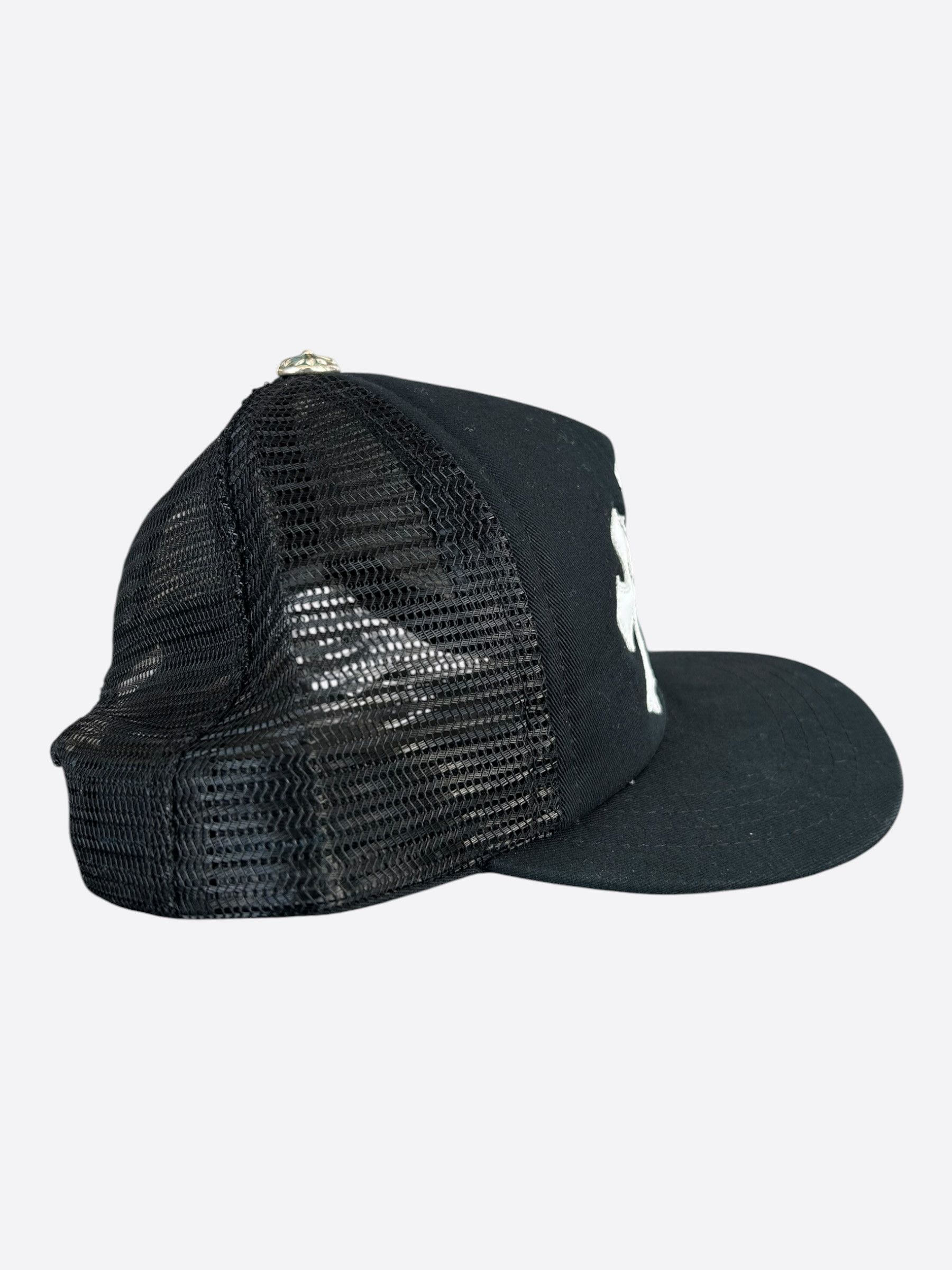 Chrome Hearts Chrome Hearts Black & White Triple Cross Patch Trucker Hat Size ONE SIZE - 2 Thumbnail
