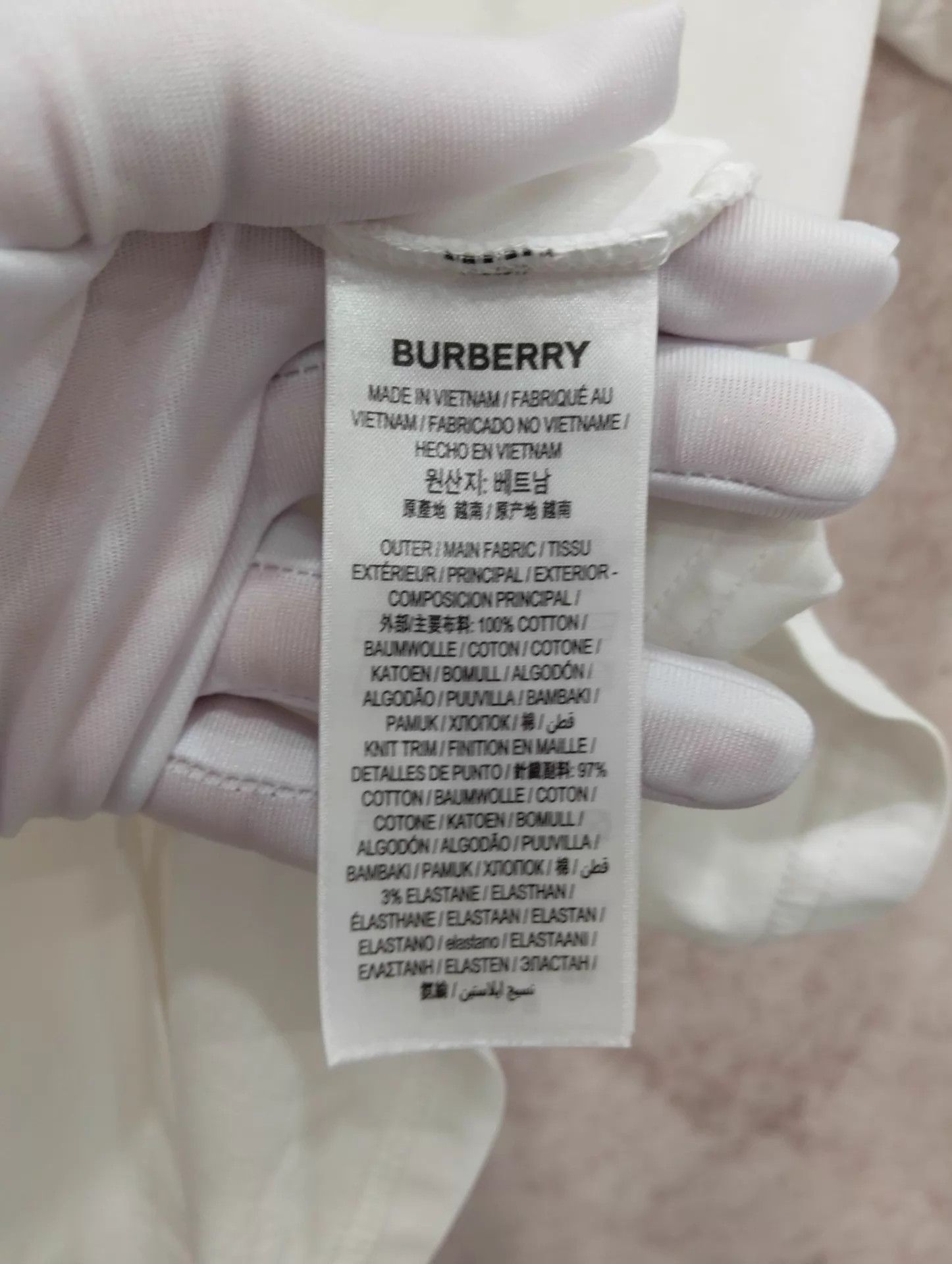 Burberry Burberry Logo White Short-Sleeve T-Shirt S Size US S / EU 44-46 / 1 - 6 Thumbnail