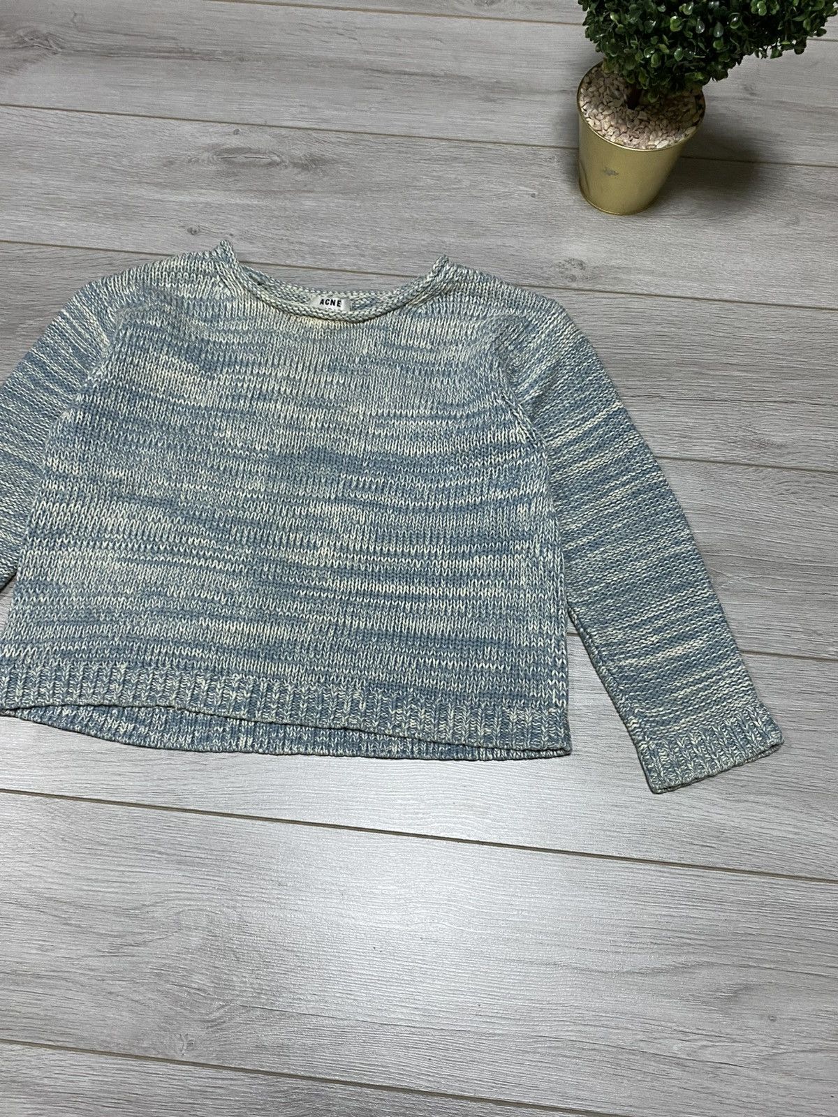 Acne Studios Acne Studios Sapata twist sweater knit 🧶 blue Size US XS / EU 42 / 0 - 3 Thumbnail