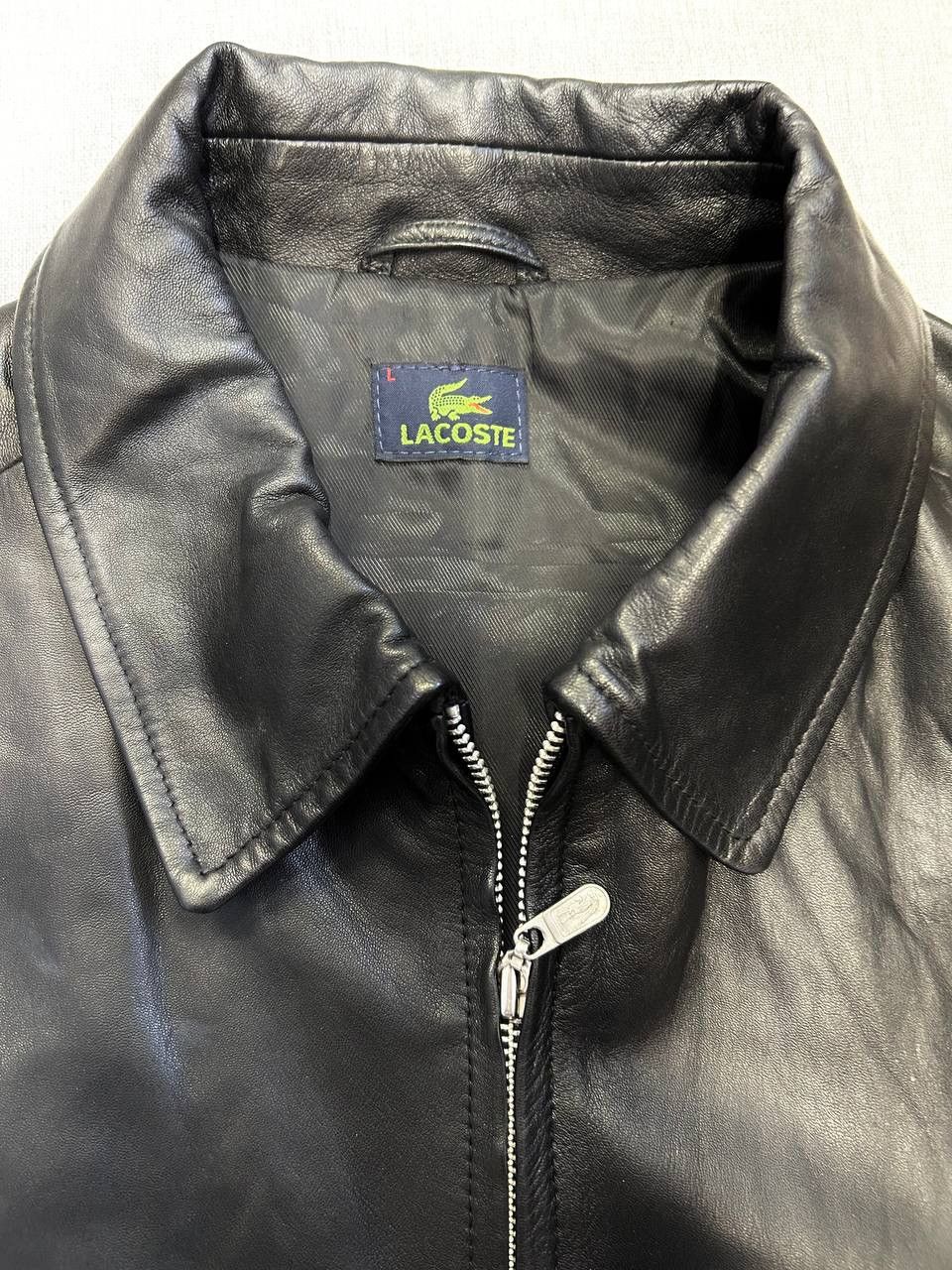 Lacoste Vintage Leather jacket Lacoste Size L Size US L / EU 52-54 / 3 - 5 Thumbnail