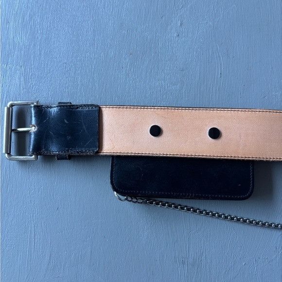 Other JM Davidson Leather Belt Pouch Black Waist Bag 30 Inch Card Size ONE SIZE - 8 Thumbnail