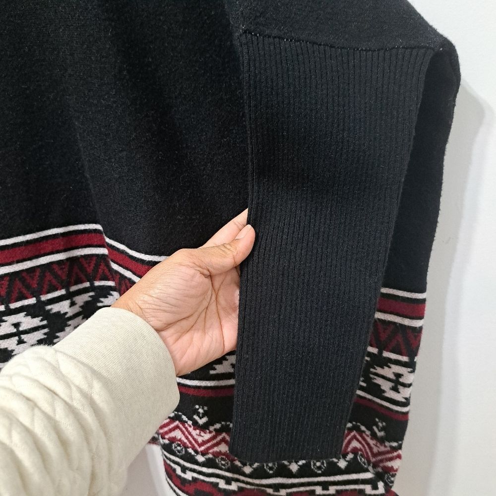 Joseph Joseph A Tribal Jacquard Western Lagenlook Aztec Knitwear Po Size L / US 10 / IT 46 - 10 Thumbnail