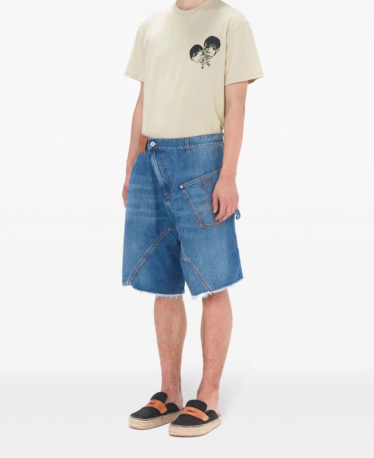 JW Anderson JW Anderson Twisted Denim Shorts Size US 34 / EU 50 - 2 Thumbnail