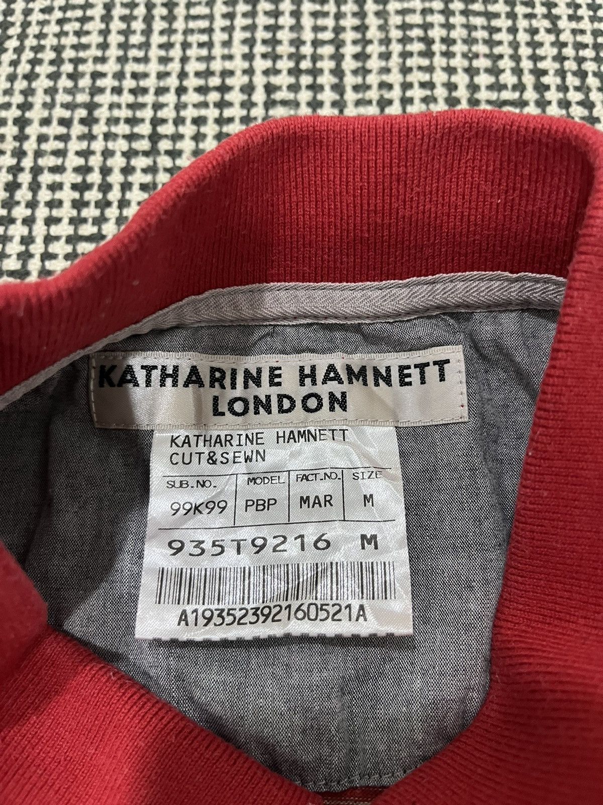 Designer × Katharine Hamnett London × Vintage ⚡️Rare⚡️ Katharine Hemnett London Cut & Sewn Size US M / EU 48-50 / 2 - 3 Thumbnail