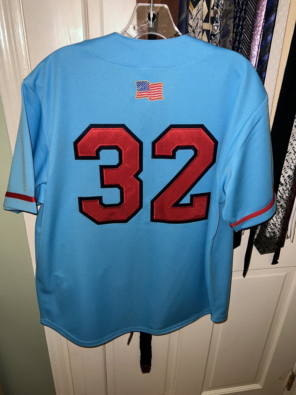 Supreme Supreme Swords Baseball Jersey (FW ‘25 - Blue) Size US S / EU 44-46 / 1 - 2 Thumbnail