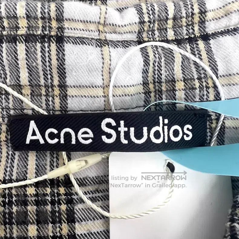 Acne Studios Acne Studios Color block check cotton collar single-breast Size US L / EU 52-54 / 3 - 5 Thumbnail