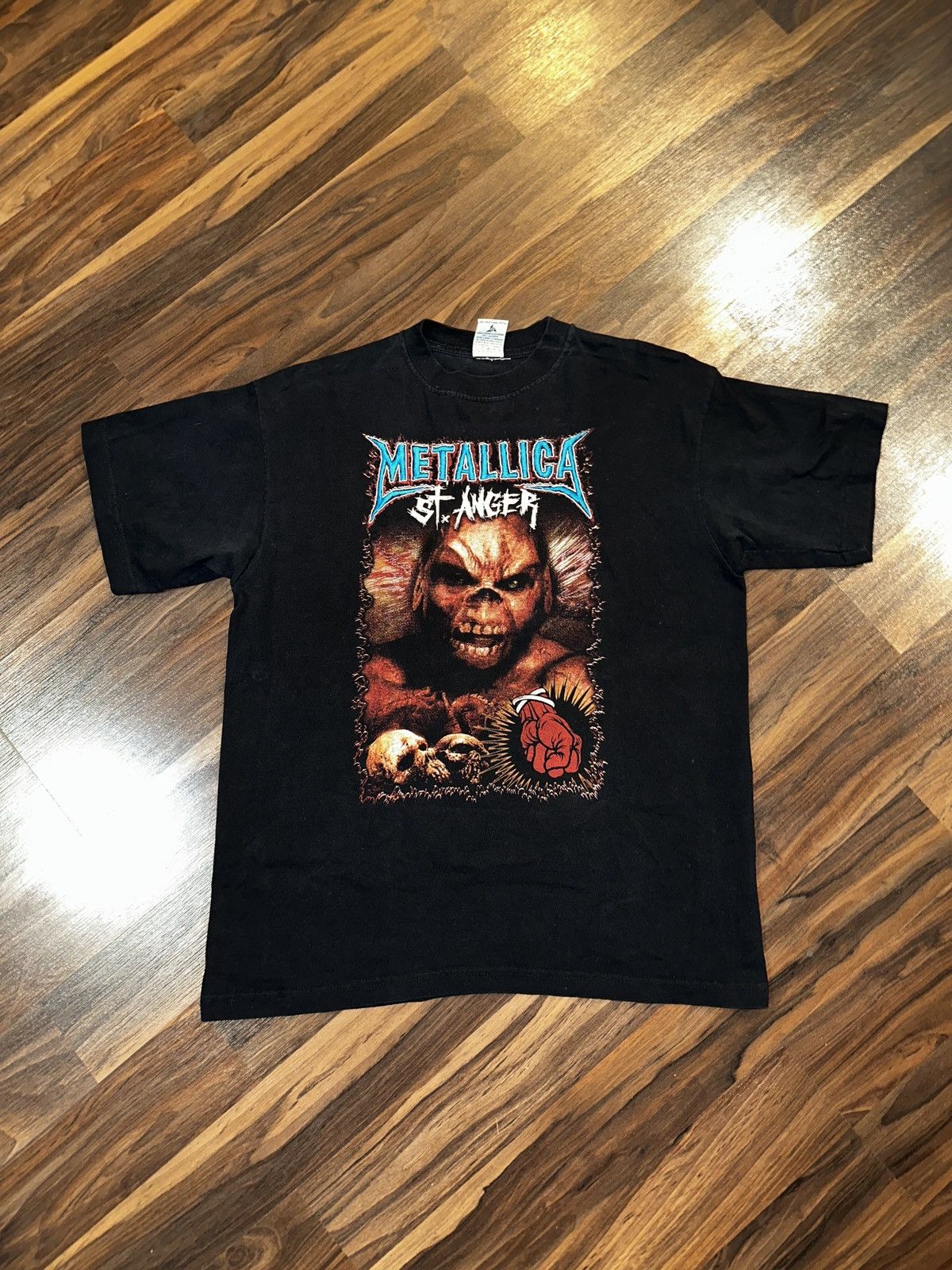 Band Tees × Vintage RARE Vtg METALLICA St. Anger Embroidered Mexican Tee Large Size US L / EU 52-54 / 3 - 8 Thumbnail