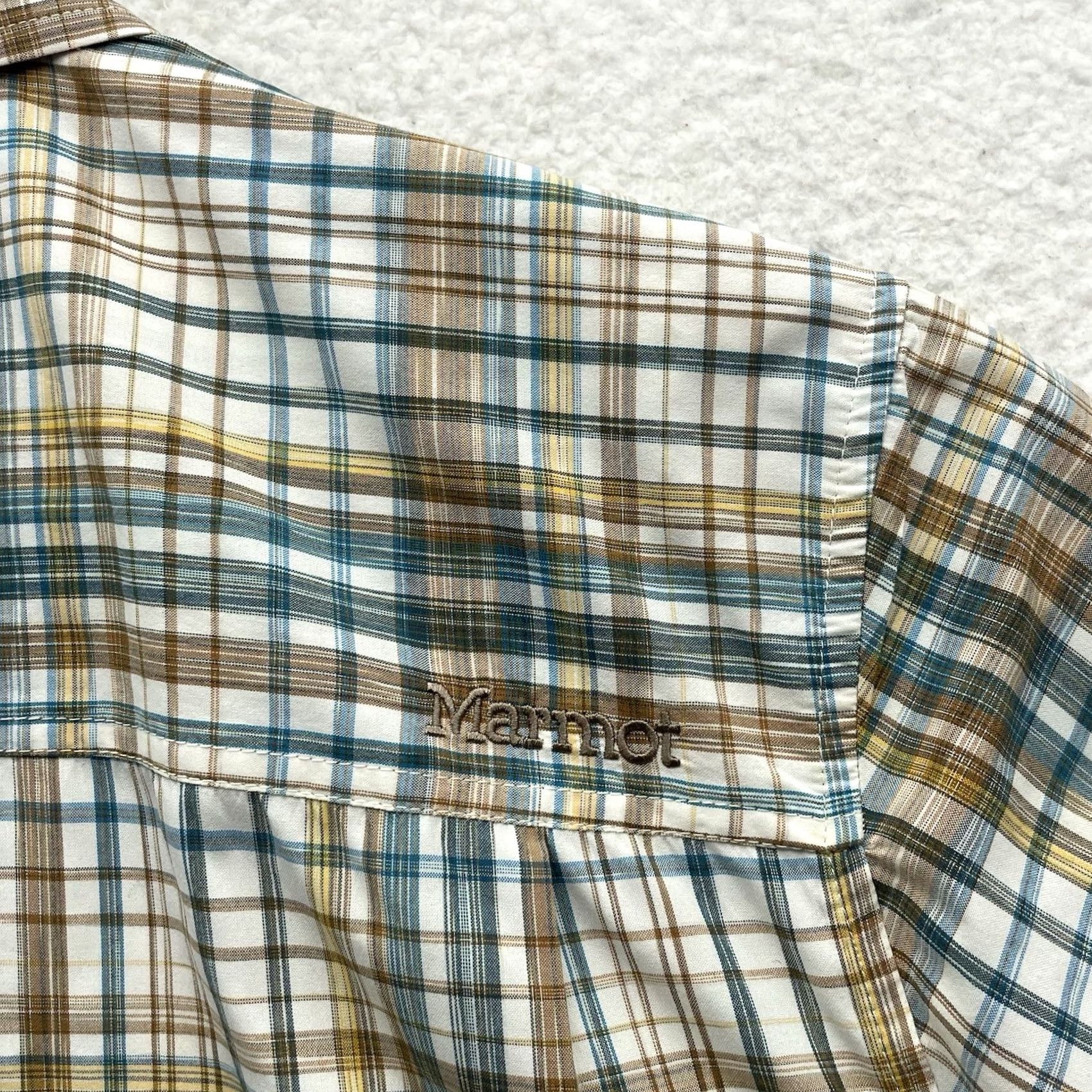 Marmot Marmot Shirt Mens Large Multicolor Plaid Short Sleeve Button-Up UV Quick Dry Outdoor Camp Size US L / EU 52-54 / 3 - 6 Thumbnail