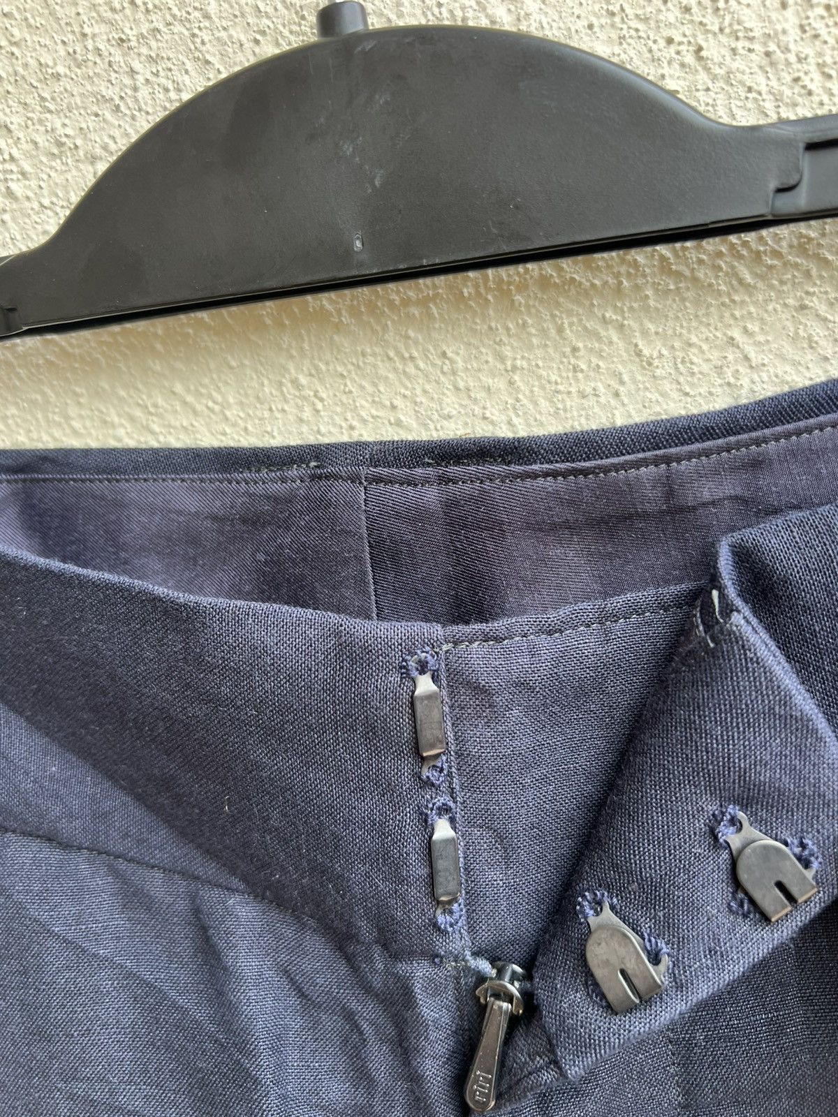 ato Ato Made in Japan Navy Blue Linen Trouser Pant Size US 29 - 7 Thumbnail
