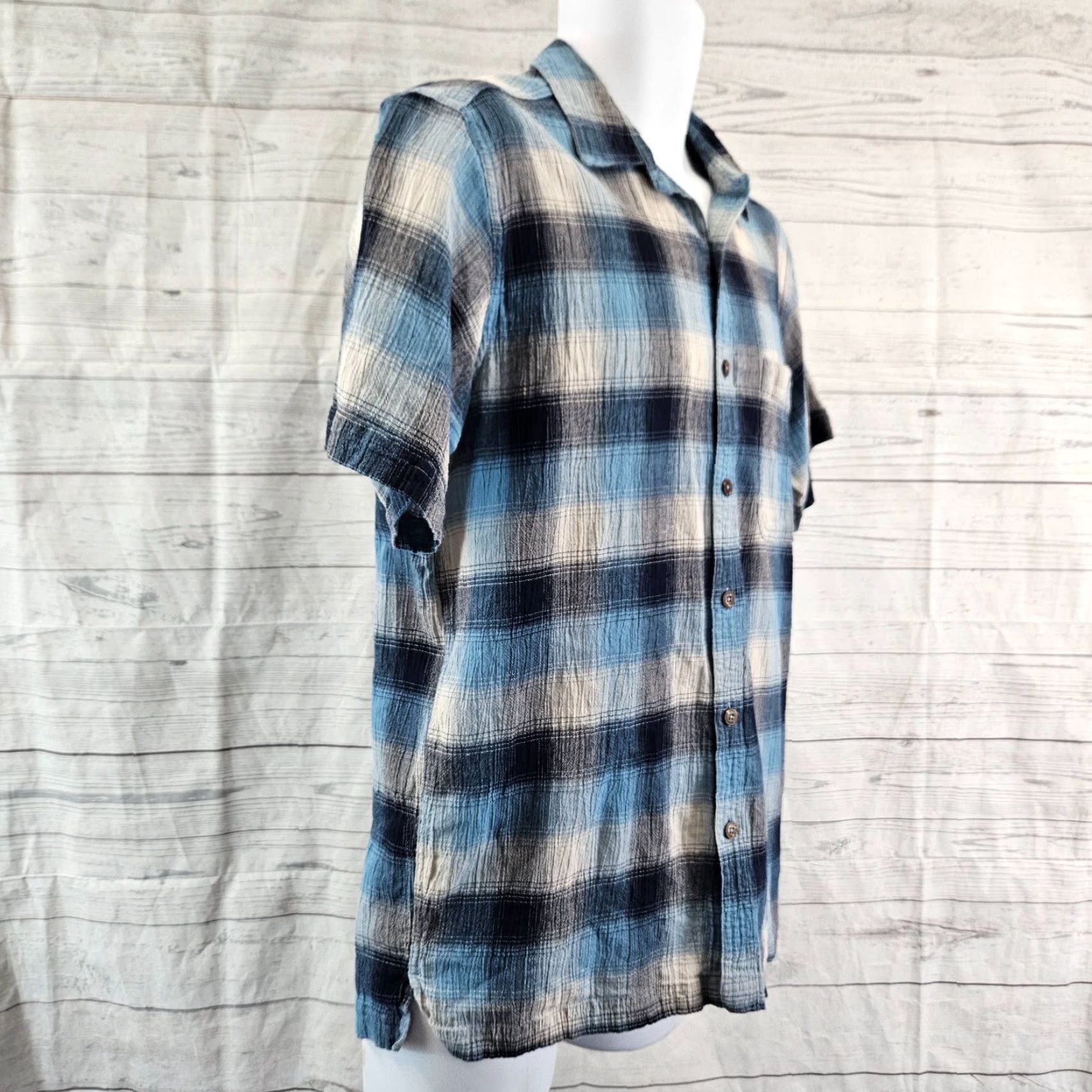 Patagonia Patagonia Shirt Mens Button Front Size M Blue Gray Organic Cotton Slim? Check Size US M / EU 48-50 / 2 - 3 Thumbnail