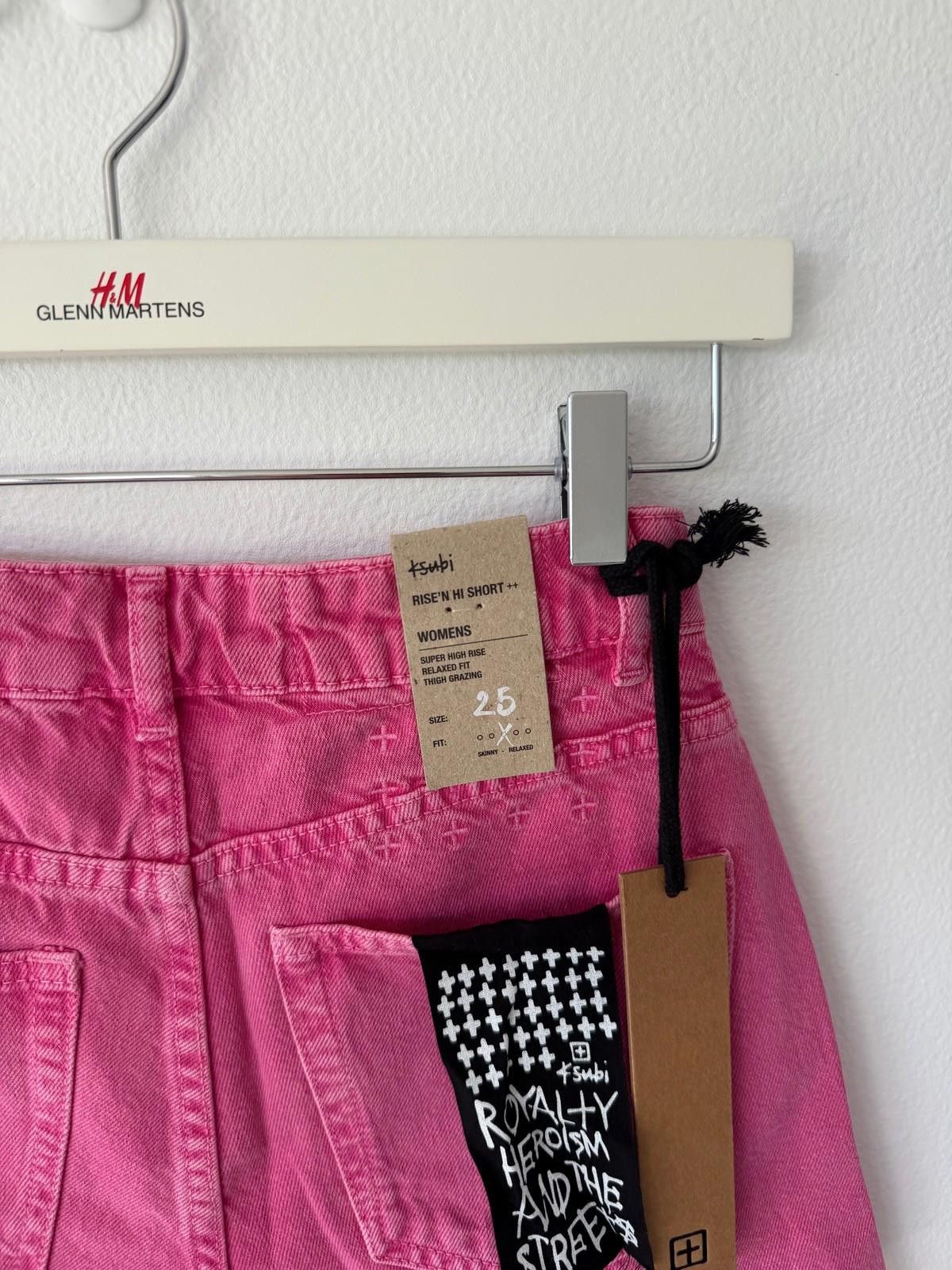 Ksubi new ksubi womens denim rise n hi shorts 25 7 fuschia pink Size 25" / US 0 / IT 36 - 4 Thumbnail
