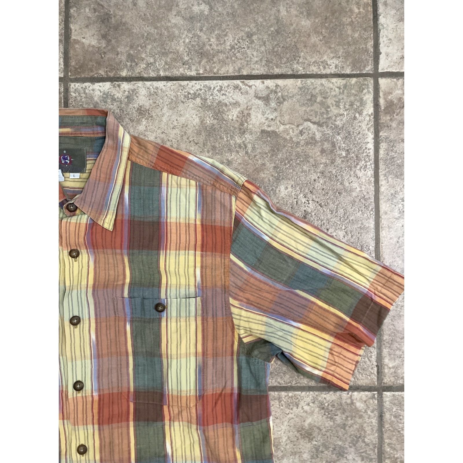 The Territory Ahead TERRITORY AHEAD Multicolor Button-Up Shirt Short Sleeve Adult Large Mens Size US L / EU 52-54 / 3 - 3 Thumbnail