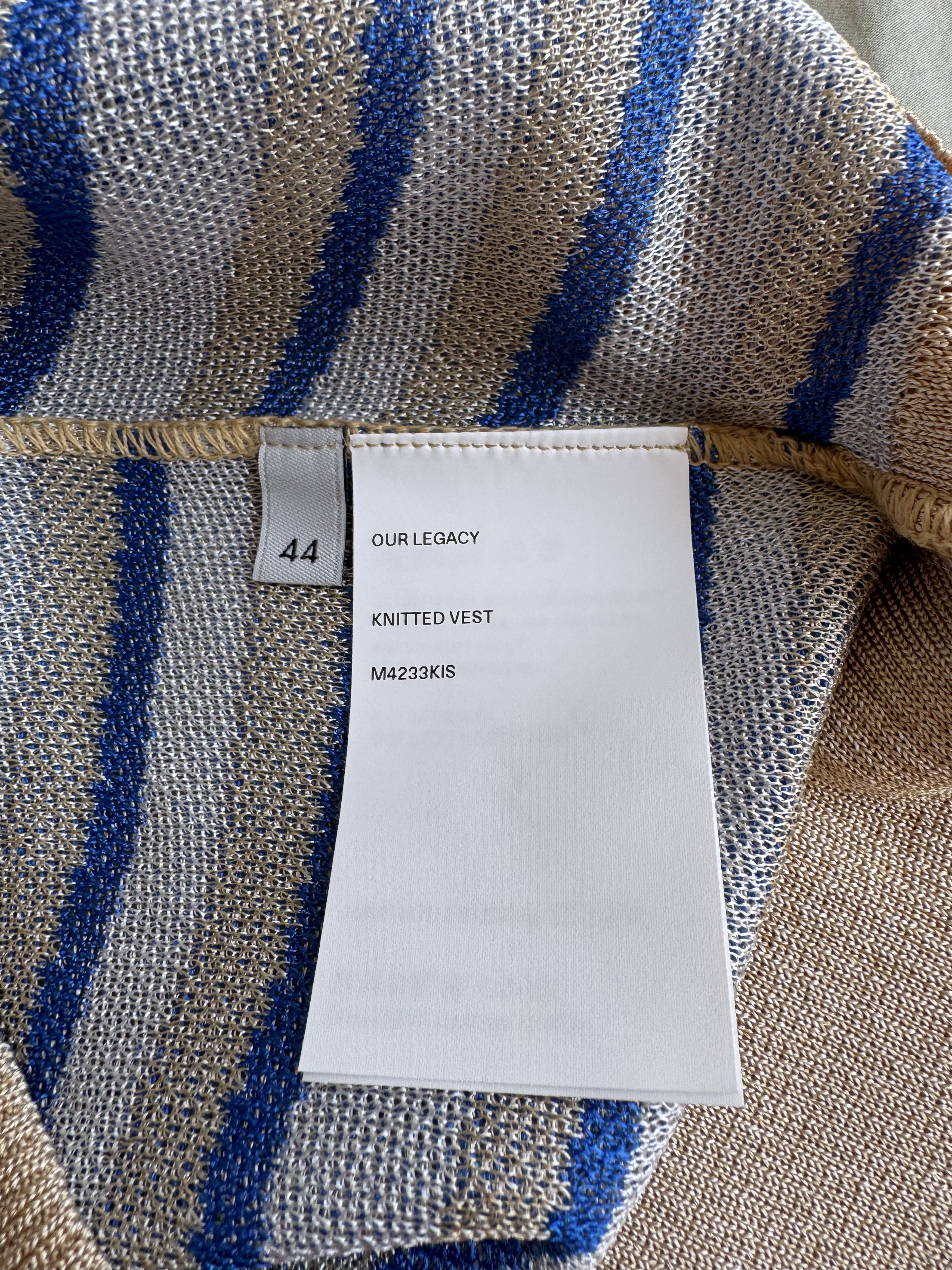 Our Legacy Knitted Vest Cartoon Static Stripe Size US S / EU 44-46 / 1 - 4 Thumbnail