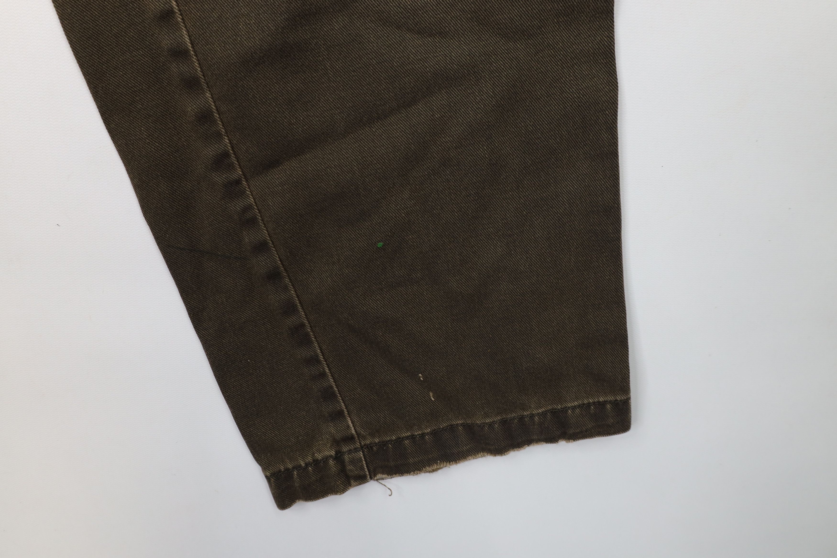 Vintage Vintage 90s Woolrich Wide Leg Denim Cargo Jeans Breen Cotton Size US 34 / EU 50 - 6 Thumbnail