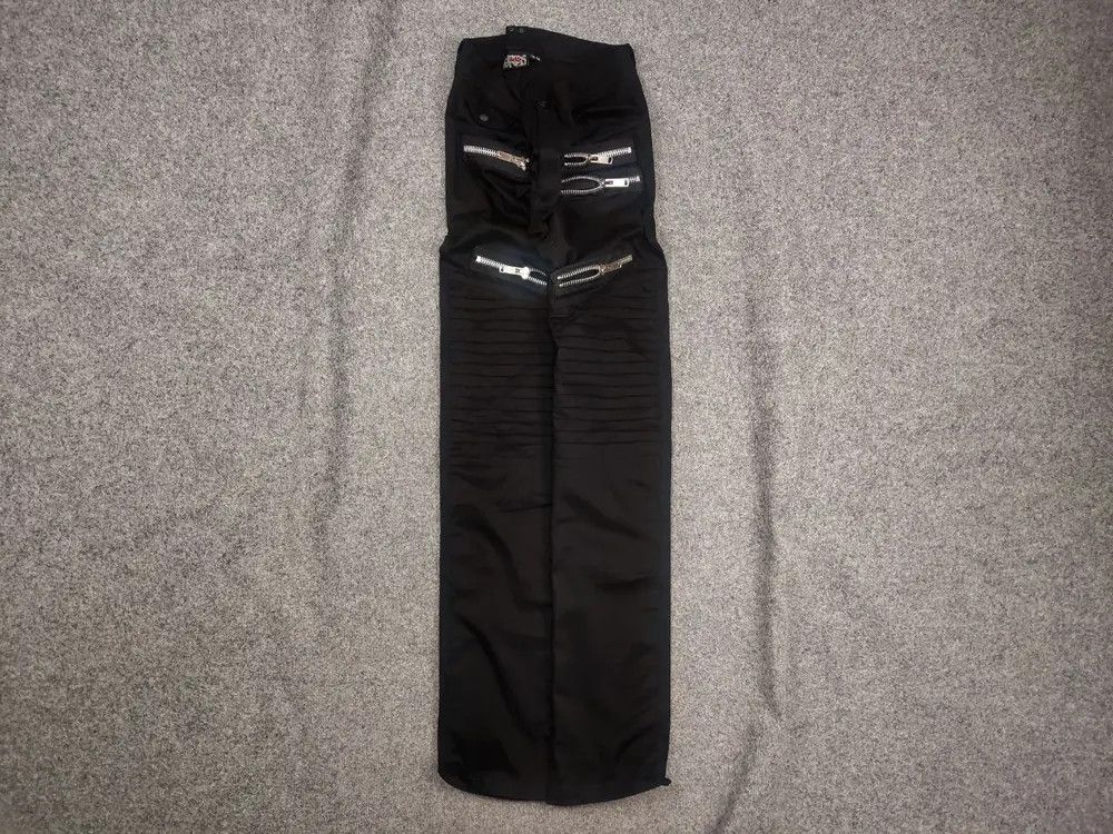 Le Grande Bleu (L.G.B.) heartless Japan design Avant garde Zip Pants Vintage Y2K Size US 34 / EU 50 - 1 Thumbnail