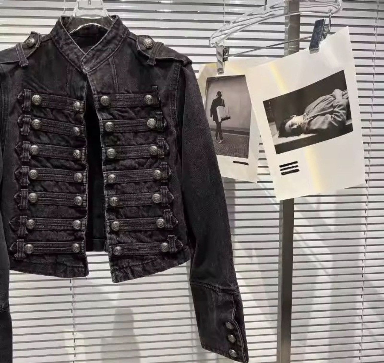 Japanese Brand Vintage Military-Inspired Denim Jacket – Bold, Structured Size US XL / EU 56 / 4 - 1 Thumbnail