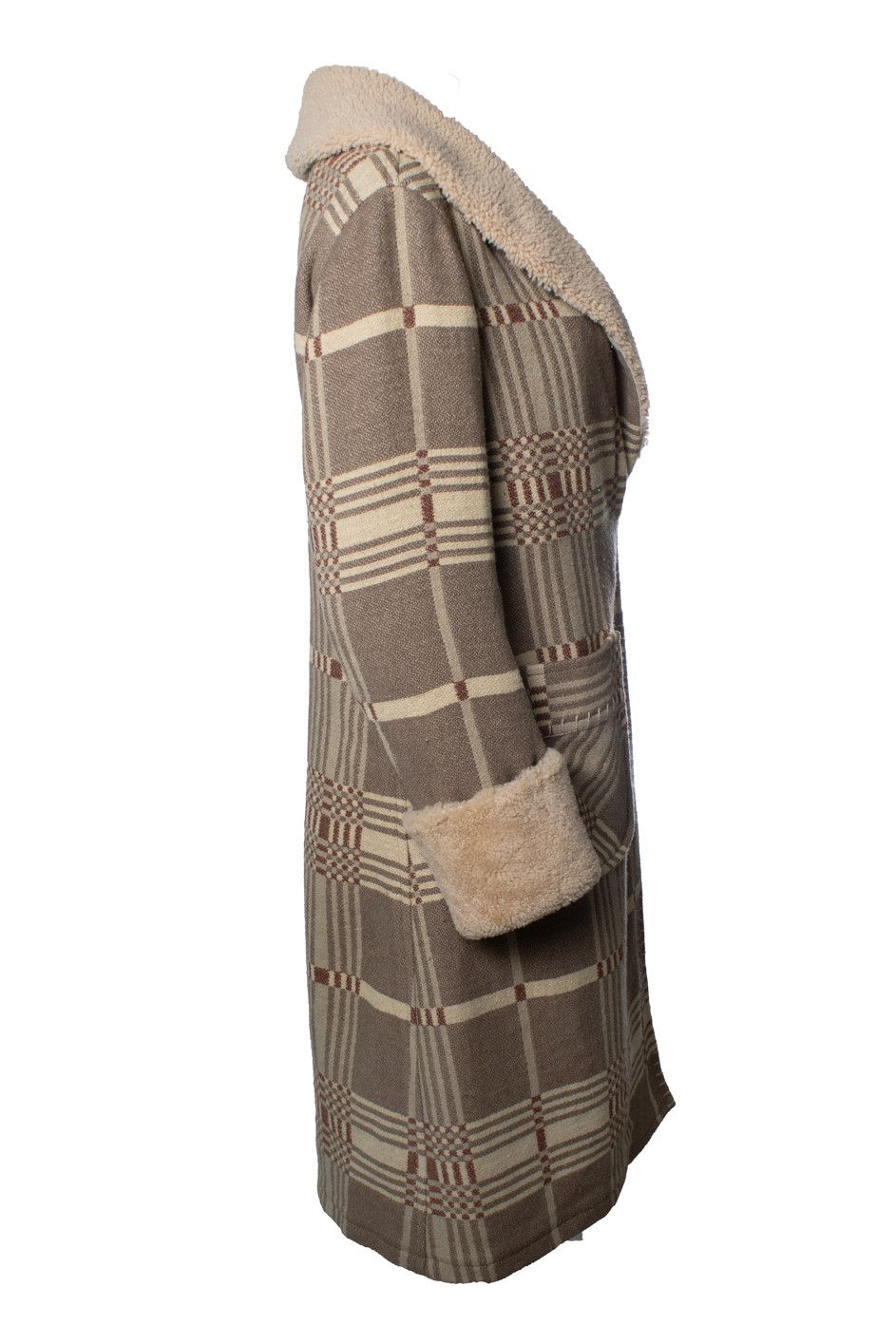Ralph Lauren Ralph Lauren RRL, Shearling-collar jacquard coat Size M / US 6-8 / IT 42-44 - 4 Thumbnail