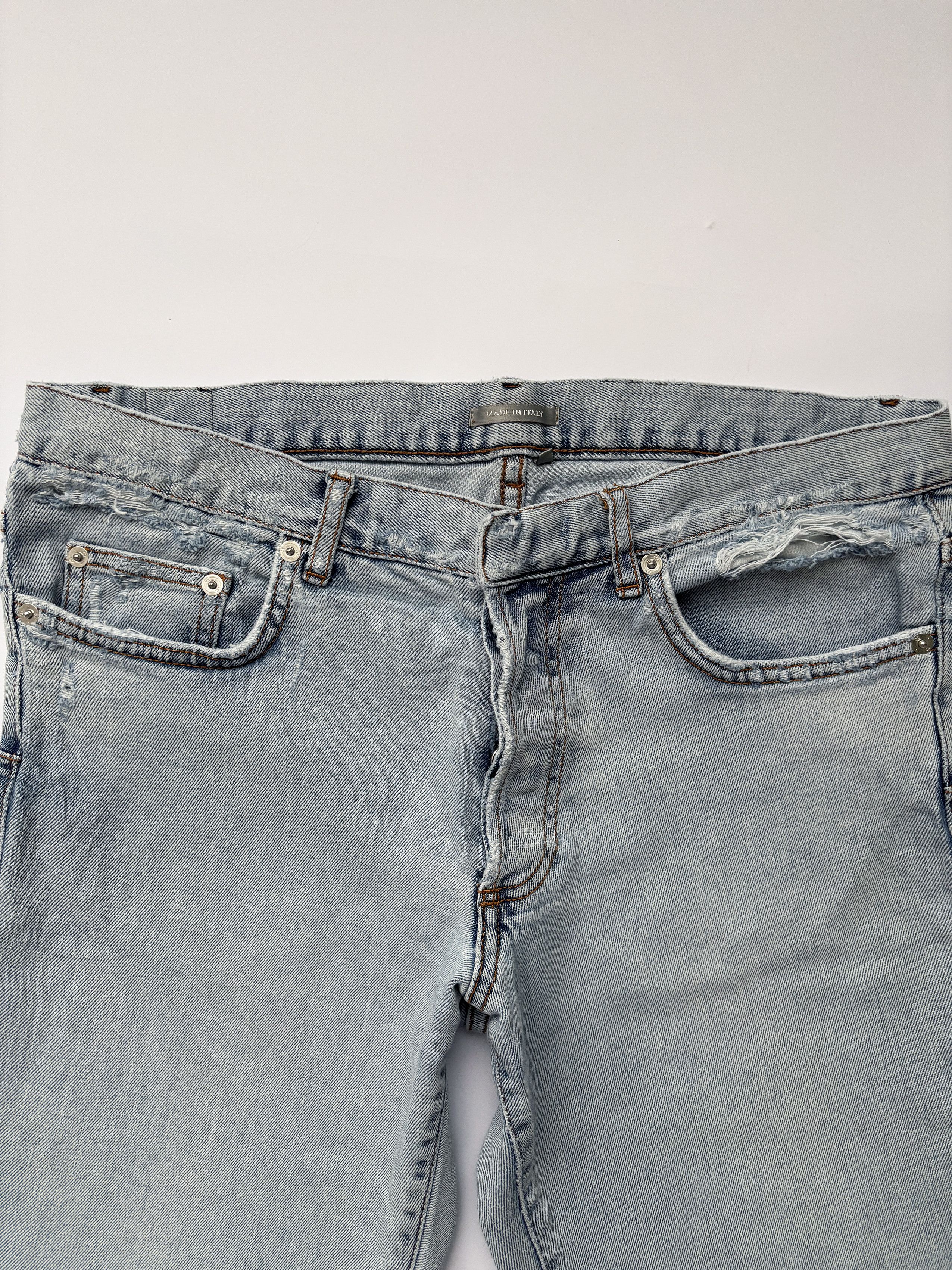 Dior ⚡️QUICK SALE⚡️Dior by Kim Jones Distressed Blue Jeans Size US 32 / EU 48 - 7 Thumbnail