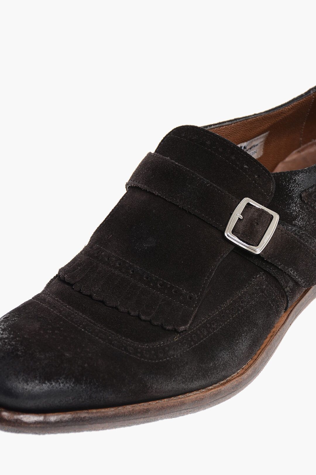 Church's og1mm0325 Vintage Effect Suede Loafers in Dark Brown Size US 7.5 / EU 40-41 - 4 Thumbnail