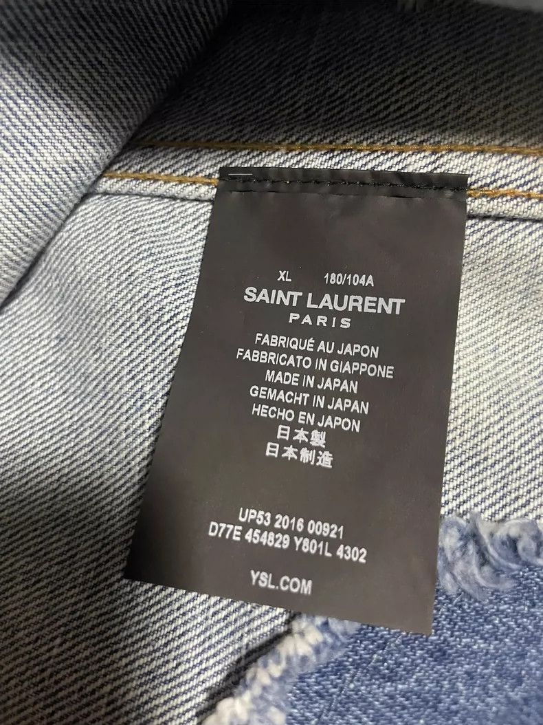 Saint Laurent Paris Saint laurent paris denim jacket 2506-Nextarrow Size US XL / EU 56 / 4 - 4 Thumbnail