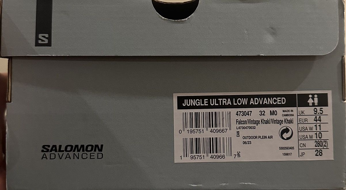 Salomon SALOMON JUNGLE ULTRA LOW ADVANCED Size US 10 / EU 43 - 9 Thumbnail