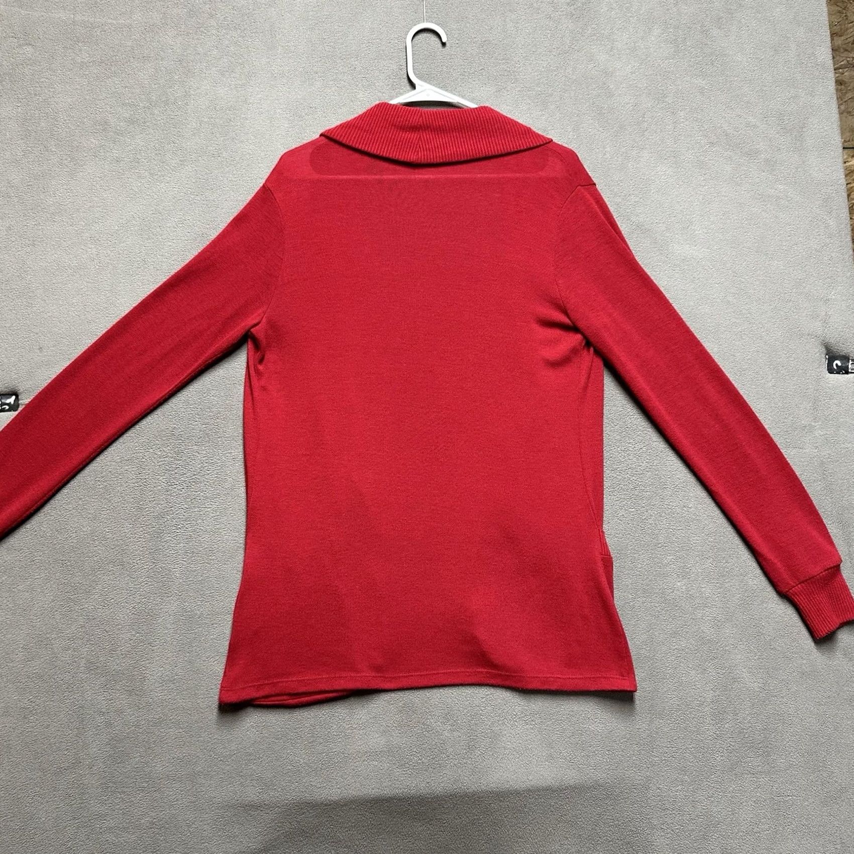 Urban Outfitters Vintage Urban Outfitters Cardigan Sweater Womens Medium Red Open Front Pockets USA Size M / US 6-8 / IT 42-44 - 2 Thumbnail