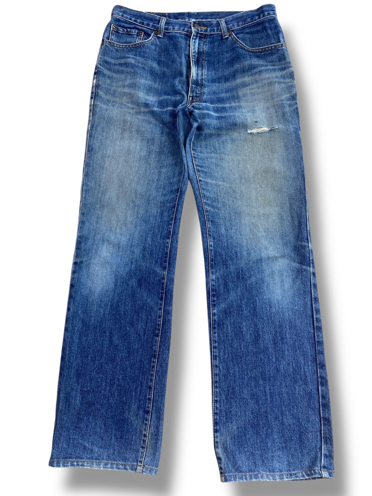 Japanese Brand Japanese Brand Whiskers Faded Wash Style Loose Jeans Size US 32 / EU 48 - 1 Thumbnail