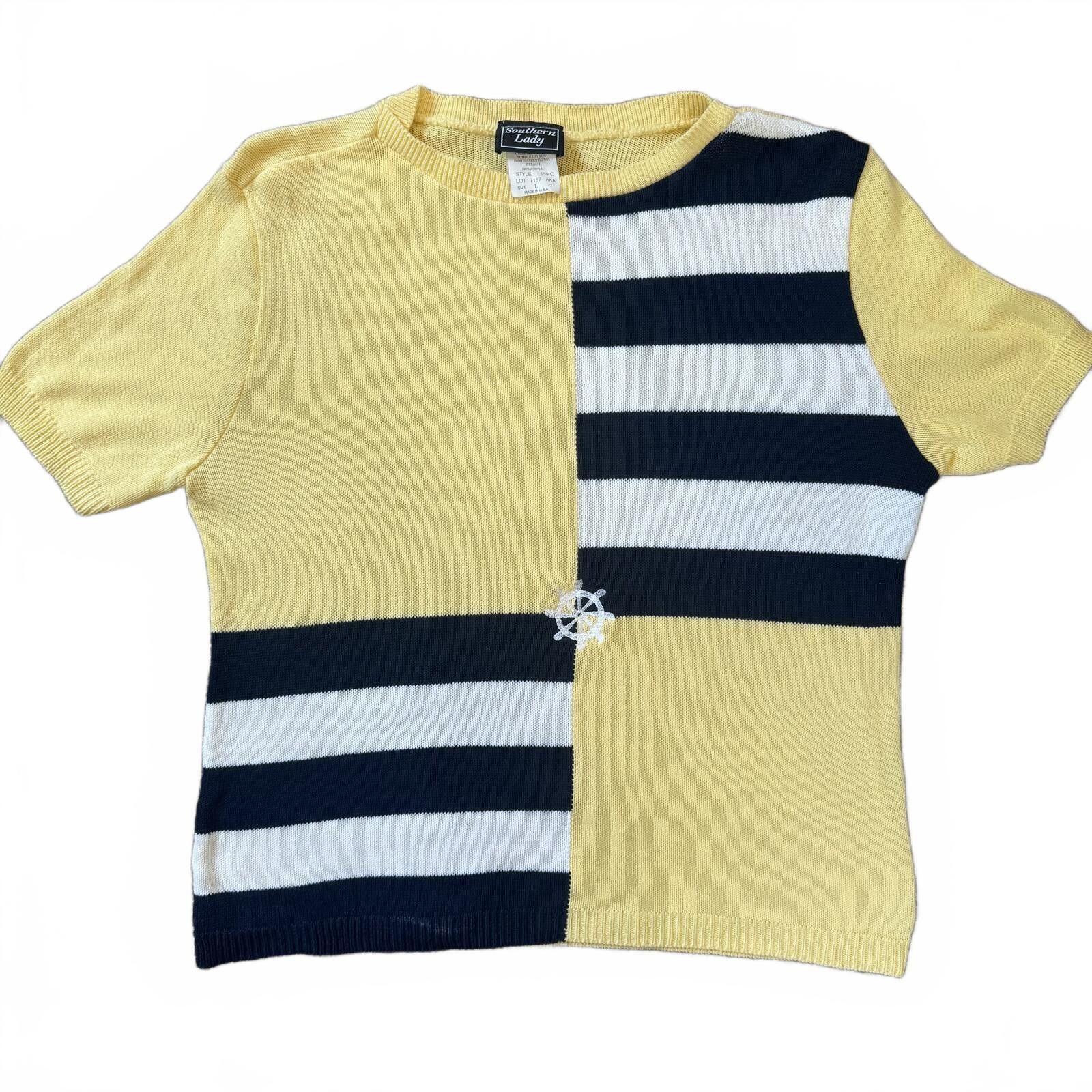 Other Southern Lady "Ahoy" Nautical Large top Size L / US 10 / IT 46 - 1 Thumbnail
