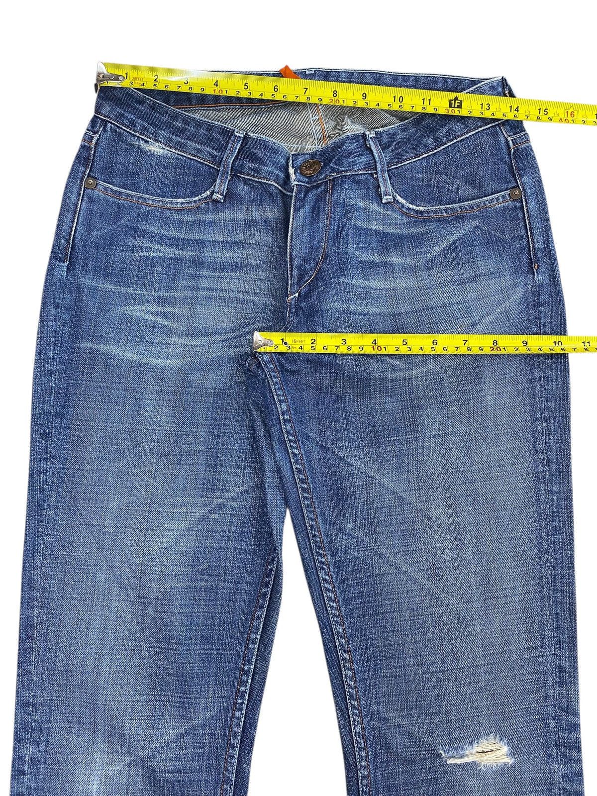 Japanese Brand Japanese Brand Dark Wash Ripped Style Flare Jeans Size US 28 / EU 44 - 5 Thumbnail