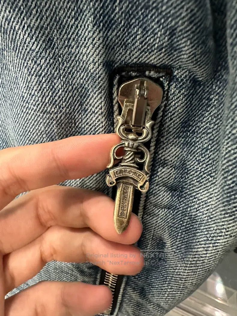 Chrome Hearts CHROME HEARTS Size XL Washed light blue denim jacket Size US XL / EU 56 / 4 - 7 Thumbnail
