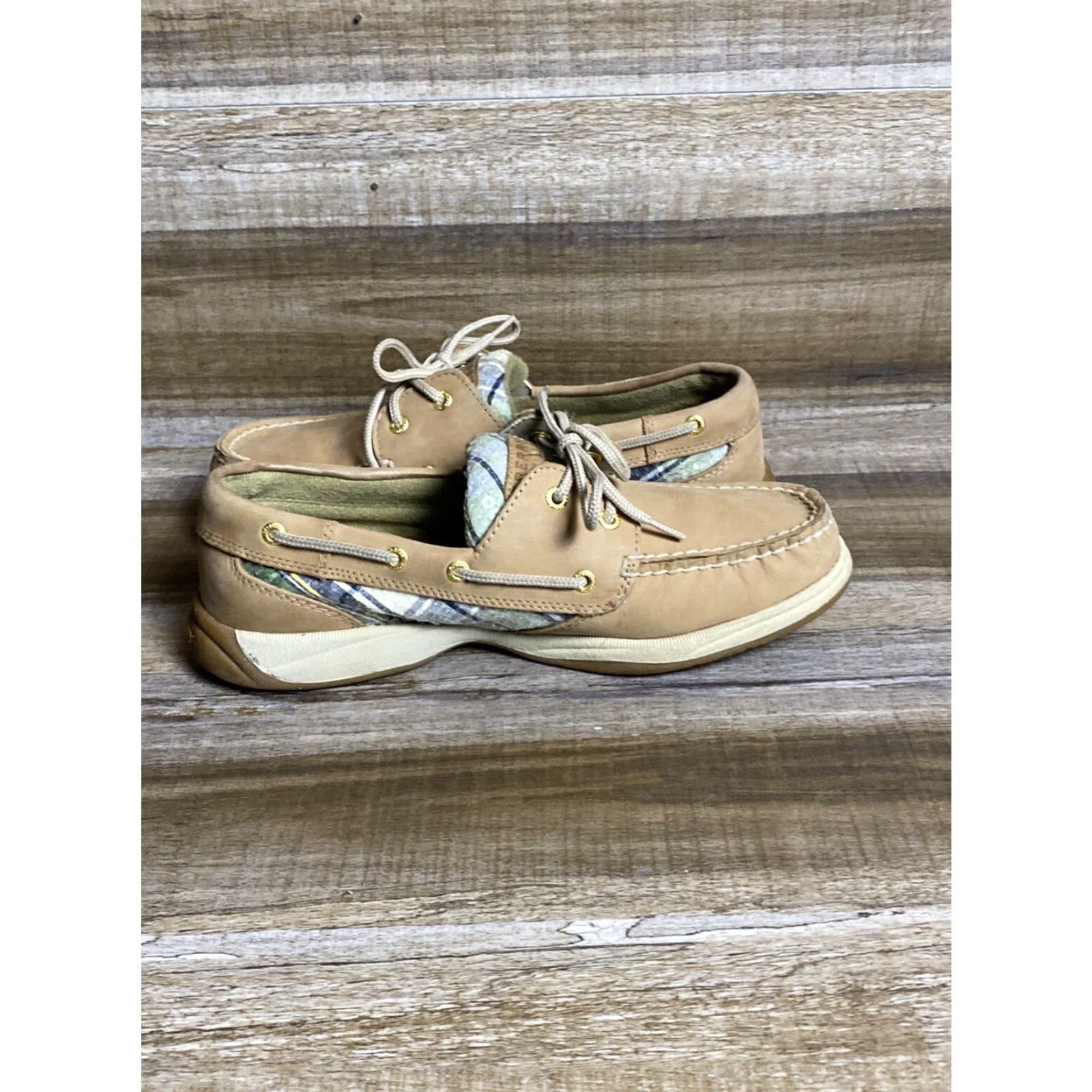 Sperry Sperry Top-Sider Boat Shoes Womens 8 M Bluefish Plaid Sequin Leather Multicolor Leopard Casual Shoes Size M / US 6-8 / IT 42-44 - 5 Thumbnail