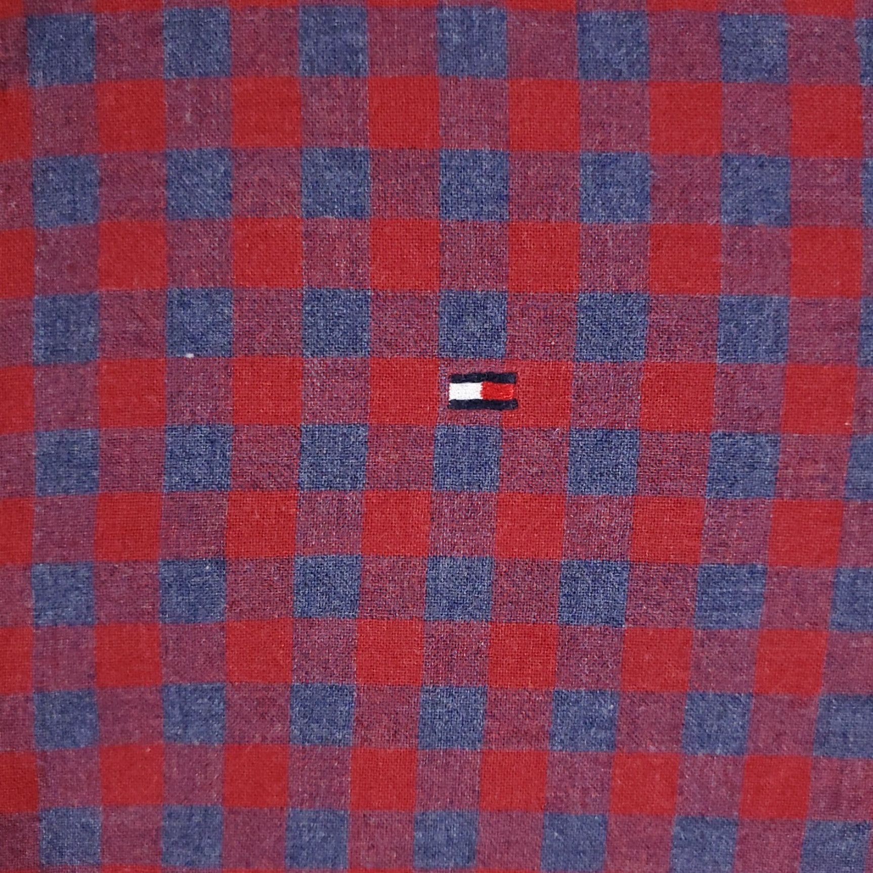 Tommy Hilfiger Tommy Hilfiger Check Shirt Mens Medium Red Casual Button-Up Long Sleeve Size US M / EU 48-50 / 2 - 2 Thumbnail