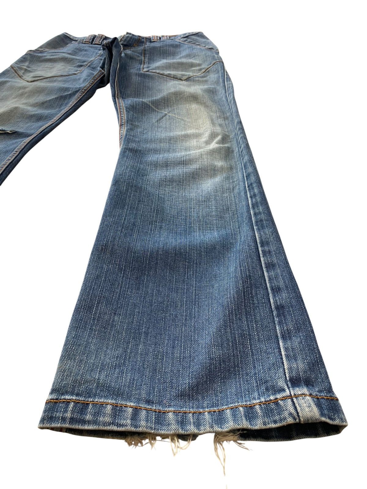Quiksilver Quick Silver Brand Faded Wash Style Distrees Jeans Size US 32 / EU 48 - 6 Thumbnail