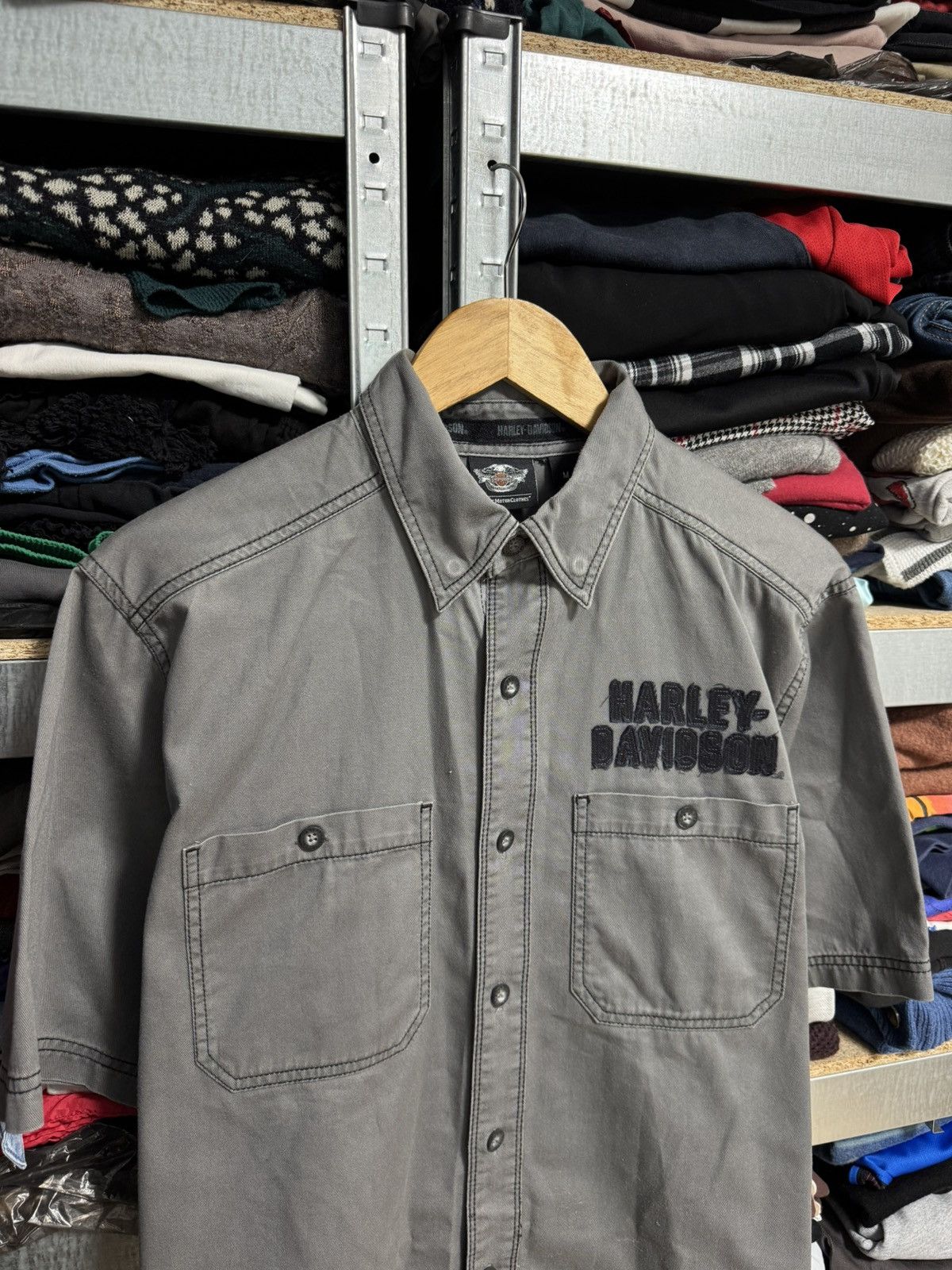 Harley Davidson Harley Davidson Mechanic Button Up Shirt Sz M Workwear Biker Size US M / EU 48-50 / 2 - 4 Thumbnail