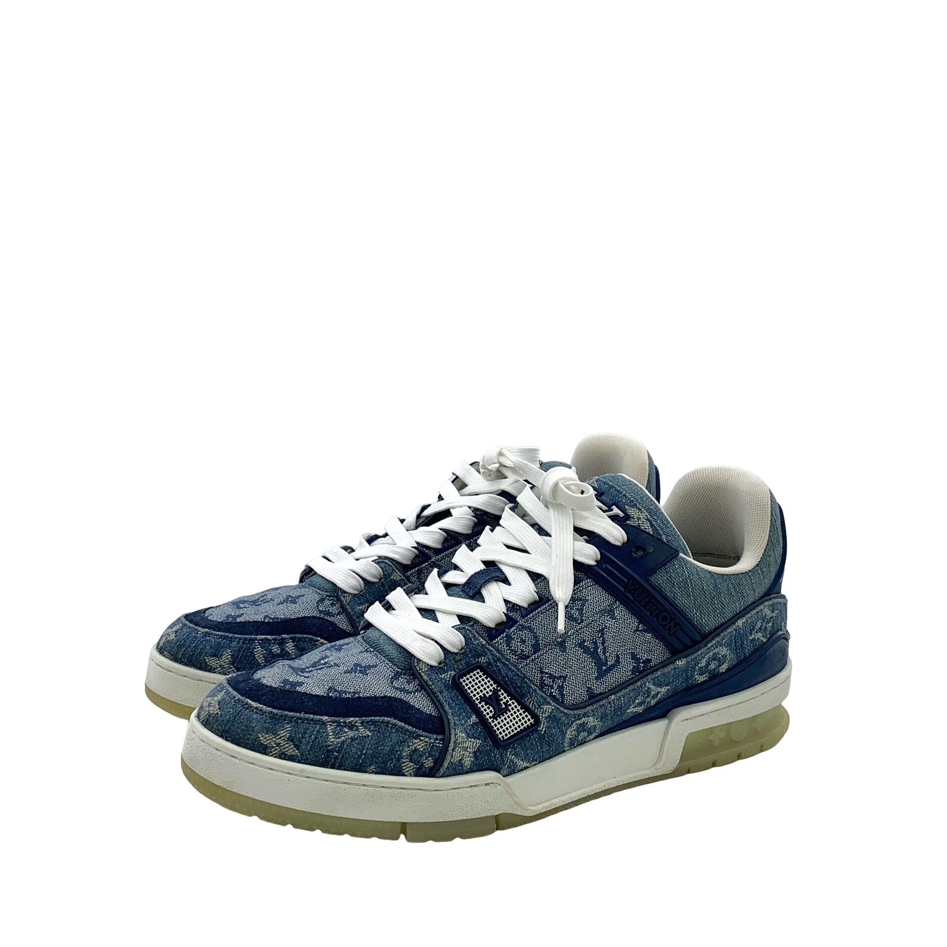 Louis Vuitton Louis Vuitton Monogram Denim Trainer Sneakers 8 Size US 9 / EU 42 - 1 Thumbnail