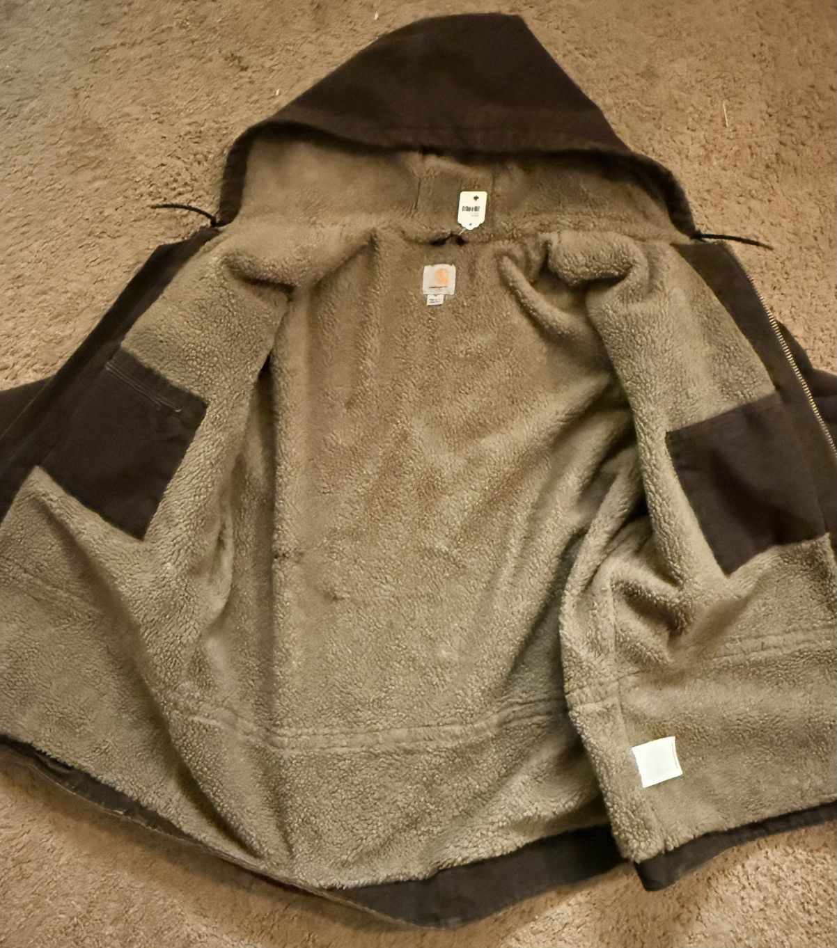 Carhartt Carhartt Sandstone Jackson Coat C95 brown sherpa lining XL Size US XL / EU 56 / 4 - 11 Thumbnail