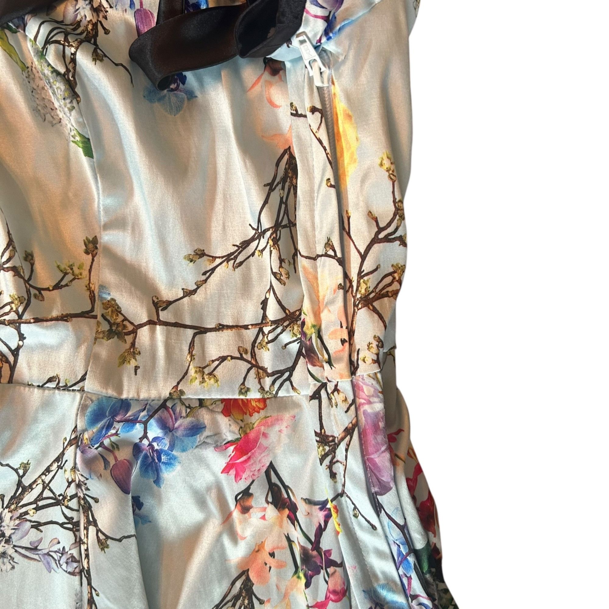 Other Hearts & Roses Floral Pinup Rockabilly Kimono Style Dress 4 Size S / US 4 / IT 40 - 7 Thumbnail