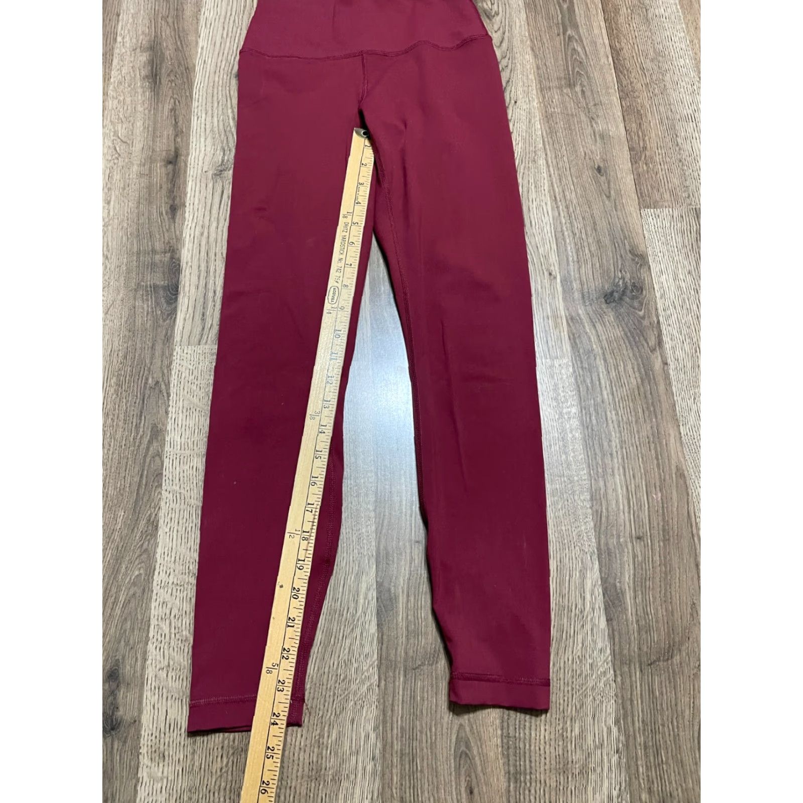 Vintage 90 Degree by Reflex Pants Womens XS Maroon Pull On Leggings Activewear Trousers Skinny Ankle Inseam 24in Casual Fall Spring Summer Red Size 26" / US 2 / IT 38 - 5 Thumbnail