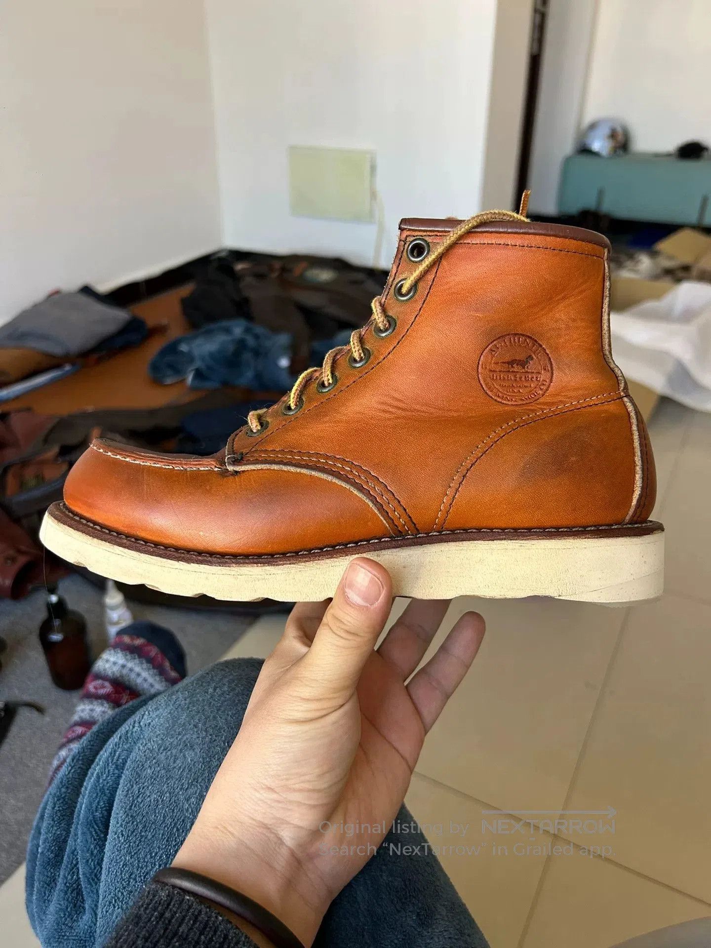 Red Wing redwing 875 leather boots size 6D. Size US 6 / EU 39 - 1 Thumbnail