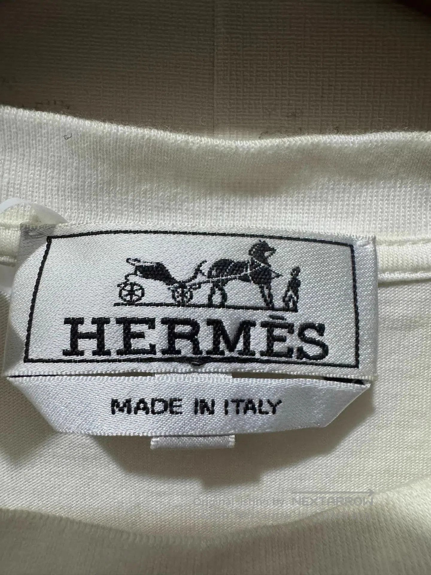 Hermes White Graphic Short Sleeve T-Shirt. Size US M / EU 48-50 / 2 - 4 Thumbnail