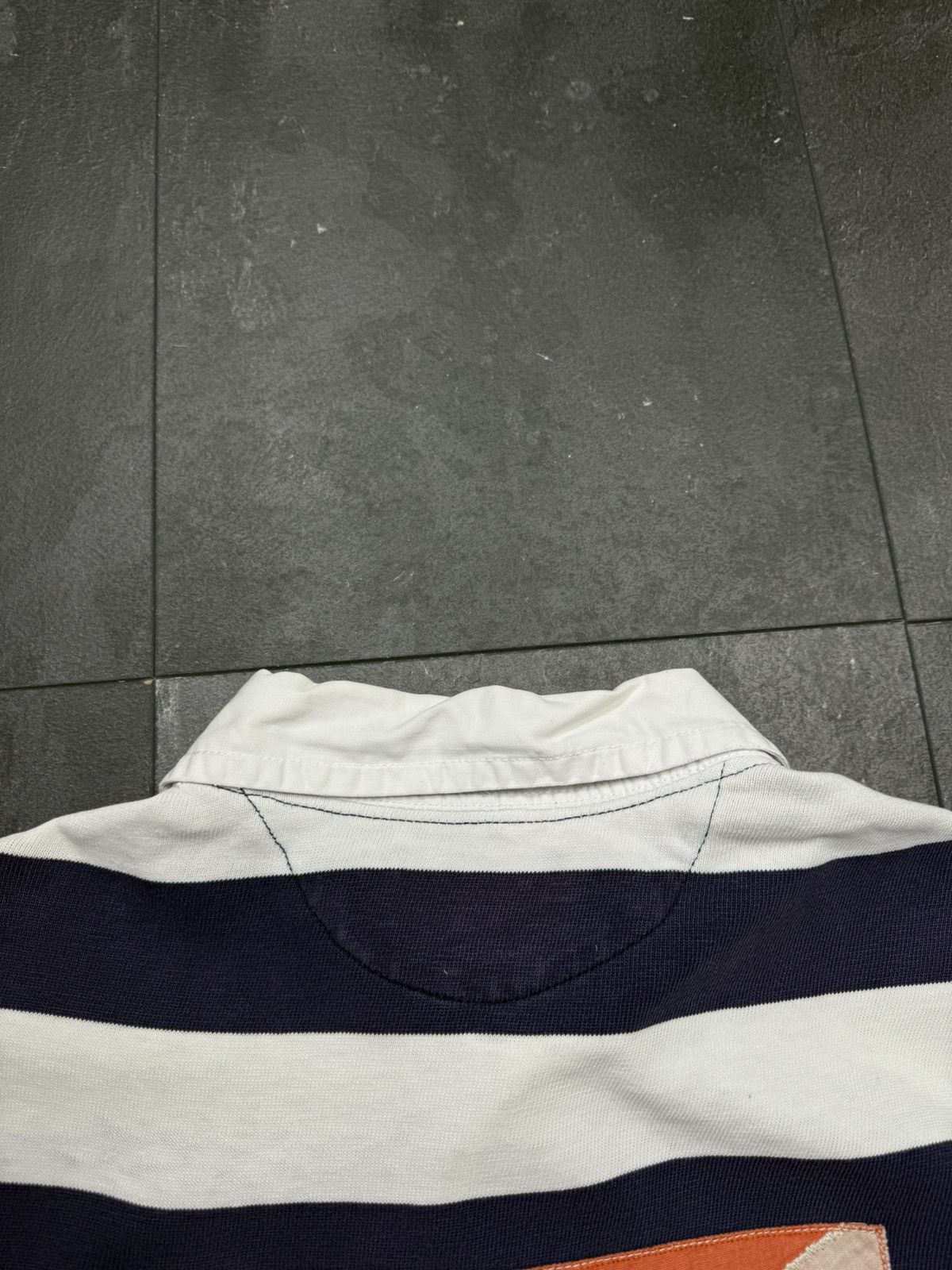 Polo Ralph Lauren × Streetwear × Vintage Vintage polo Ralph Lauren big logo flag polo tee Size US L / EU 52-54 / 3 - 10 Thumbnail