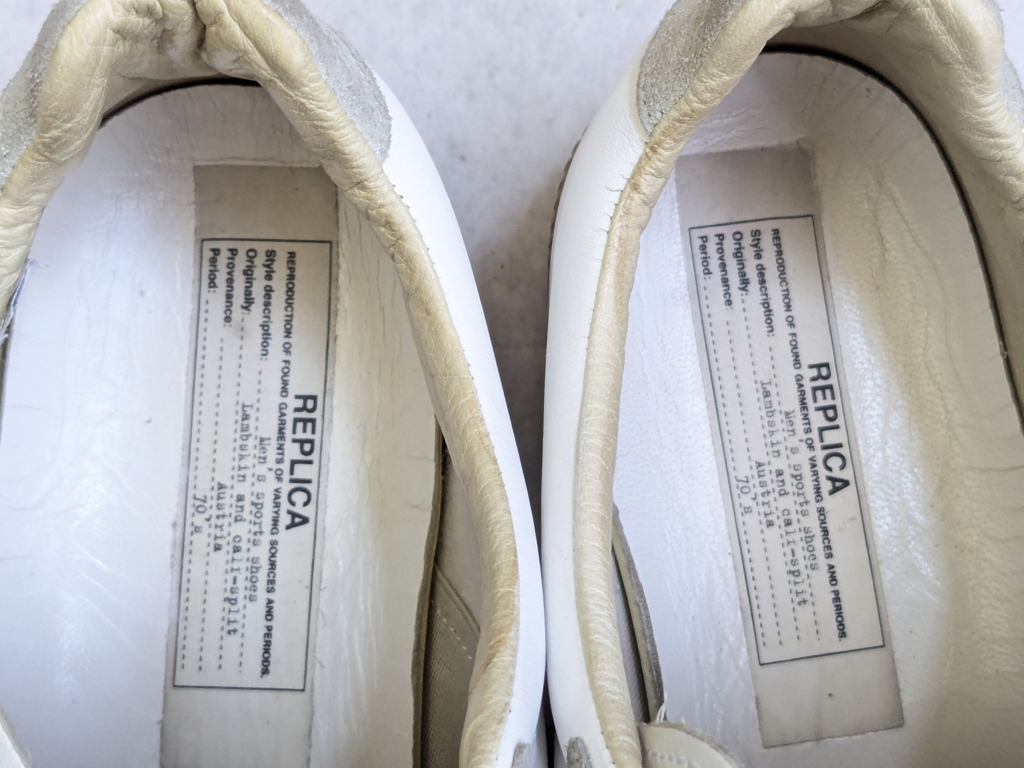 Maison Margiela Maison Margiela Replica GAT White Gray 12 45 Low Tops Size US 12 / EU 45 - 6 Thumbnail