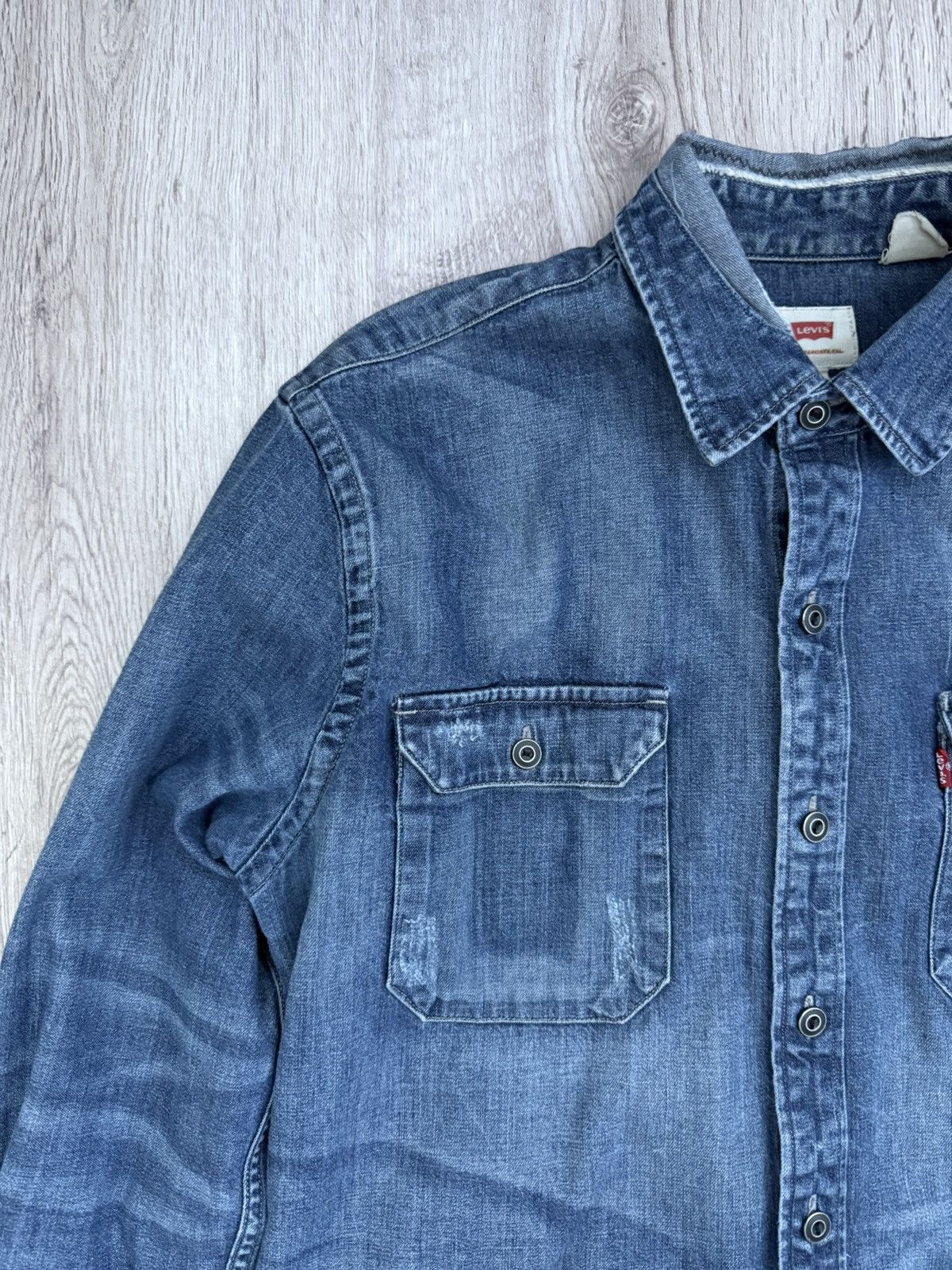 Levi's Levi’s 19573 Jackson Worker Denim Shirt Thick Workwear Denim Size US M / EU 48-50 / 2 - 7 Thumbnail