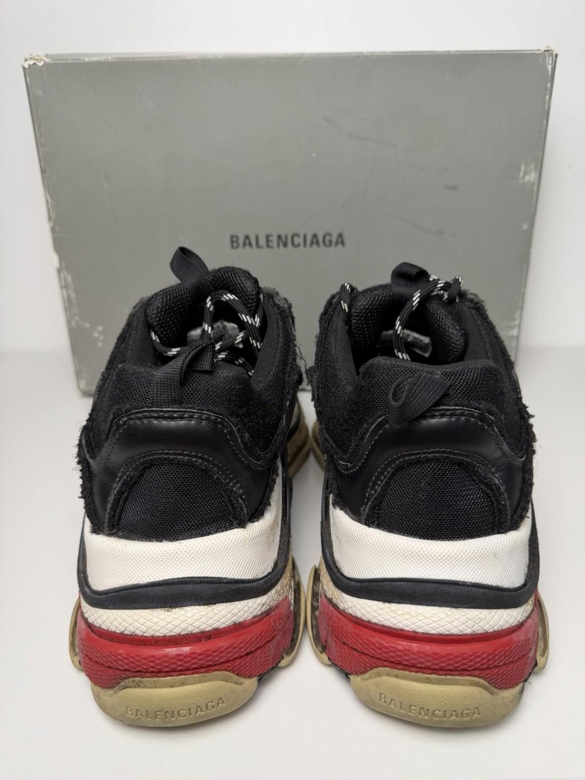 Balenciaga Limited Edition Balenciaga Triple S Black Distressed US 11 Size US 11 / EU 44 - 4 Thumbnail