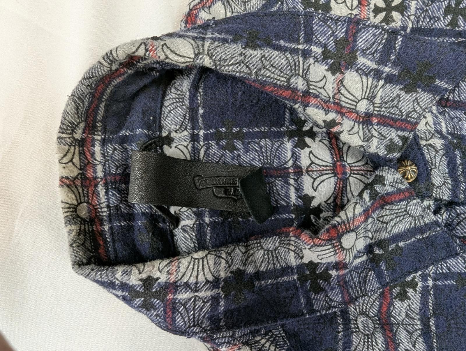 Chrome Hearts Chrome Hearts Loose Ends Flannel in Blue Size US L / EU 52-54 / 3 - 7 Thumbnail