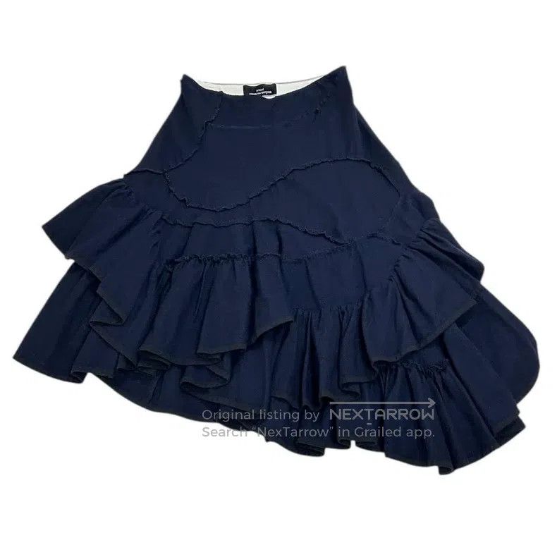 Comme des Garcons Comme Des Garcons size M Loose Flounce Long Skirt Deep Nav Size 22" - 5 Thumbnail