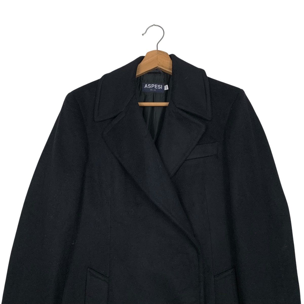 Aspesi Aspesi Blu Wool Coat Size S / US 4 / IT 40 - 2 Thumbnail